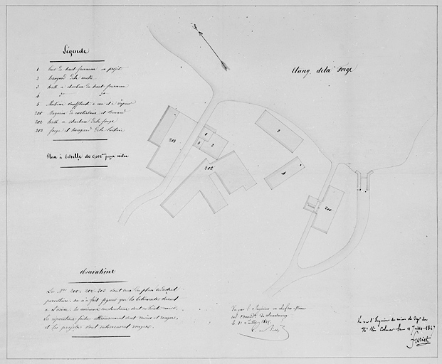 [Plan-masse des forges de Belfort]. © Jérôme Mongreville / Région Bourgogne-Franche-Comté, Inventaire du patrimoine - 2001