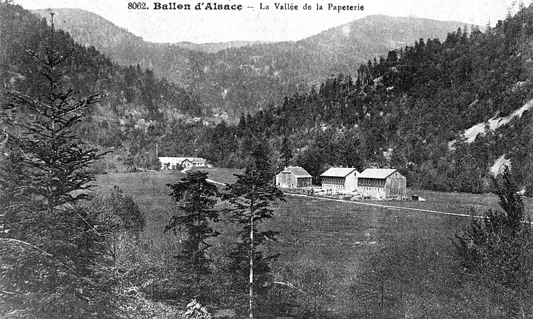 Ballon d'Alsace - La Vallée de la Papeterie. © Jérôme  Mongreville (reproduction) / Région Bourgogne-Franche-Comté, Inventaire du patrimoine - 2001