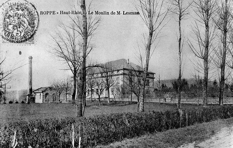 Roppe, Haut-Rhin, - Le Moulin de M. Lesman. © Jérôme  Mongreville (reproduction) / Région Bourgogne-Franche-Comté, Inventaire du patrimoine - 2001