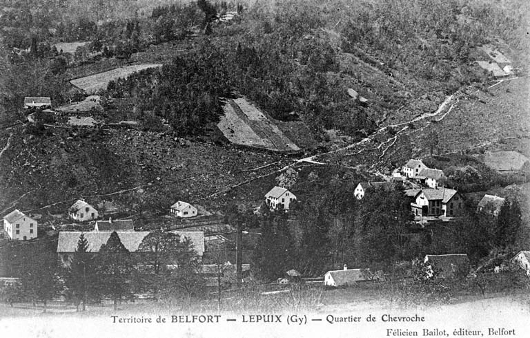 Territoire-de-Belfort - Lepuix (Gy) - Quartier de Chevroche. © Jérôme  Mongreville (reproduction) / Région Bourgogne-Franche-Comté, Inventaire du patrimoine - 2001