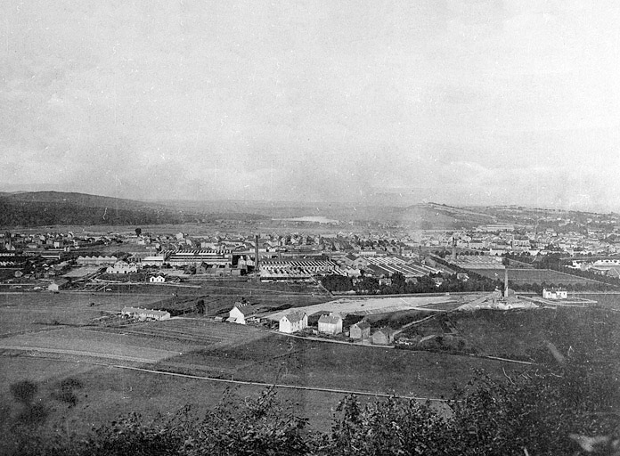 Vue générale de l'usine de Belfort. © Jérôme  Mongreville (reproduction) / Région Bourgogne-Franche-Comté, Inventaire du patrimoine - 2001