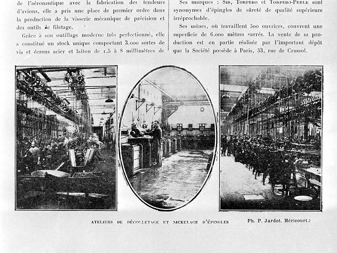 Ateliers de décolletage et nickelage d'épingles. © Jérôme  Mongreville (reproduction) / Région Bourgogne-Franche-Comté, Inventaire du patrimoine - 2001