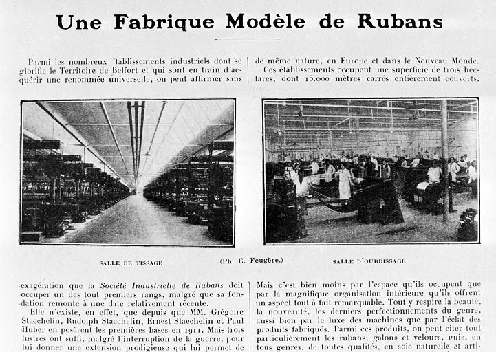 Salles de tissage et d'ourdissage. © Yves  Sancey (reproduction) / Région Bourgogne-Franche-Comté, Inventaire du patrimoine - 2001