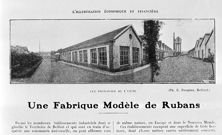 Vue principale de l'usine. © Yves  Sancey (reproduction) / Région Bourgogne-Franche-Comté, Inventaire du patrimoine - 2001