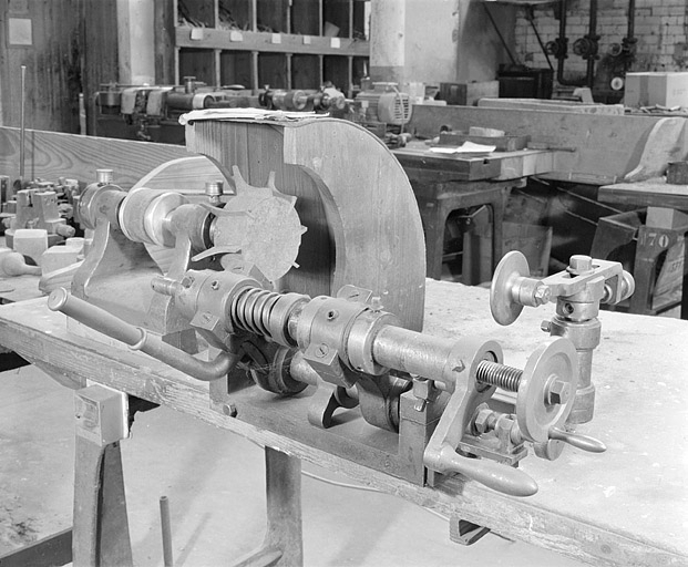 Vue d'ensemble rapprochée de l'arrondisseur (atelier principal). © Jérôme Mongreville / Région Bourgogne-Franche-Comté, Inventaire du patrimoine - 2002