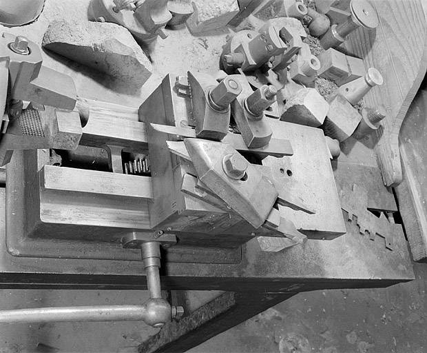 Chariot porte-outil (atelier principal). © Jérôme Mongreville / Région Bourgogne-Franche-Comté, Inventaire du patrimoine - 2002