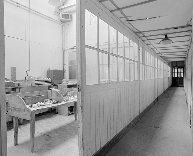 Atelier de teinture situé à l'ouest du couloir. © Yves Sancey / Région Bourgogne-Franche-Comté, Inventaire du patrimoine - 2002