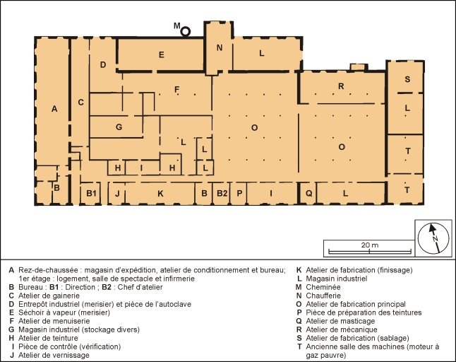 Plan-masse. © André Céréza / Région Bourgogne-Franche-Comté, Inventaire du patrimoine - 2002