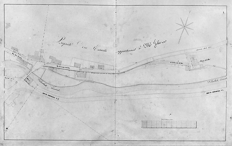 Morez. Plan d'alignements [1ère division], 1845-1859. © Yves Sancey / Région Bourgogne-Franche-Comté, Inventaire du patrimoine - 2002