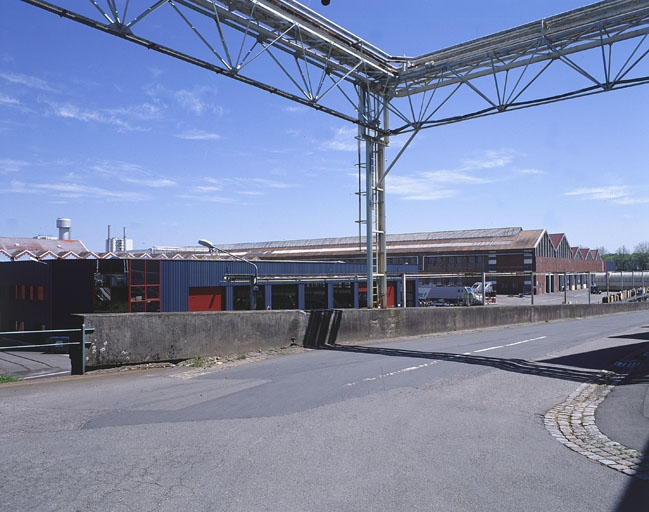 L'atelier Traction depuis le haut de l'avenue 8. © Jérôme Mongreville / Région Bourgogne-Franche-Comté, Inventaire du patrimoine - 2002