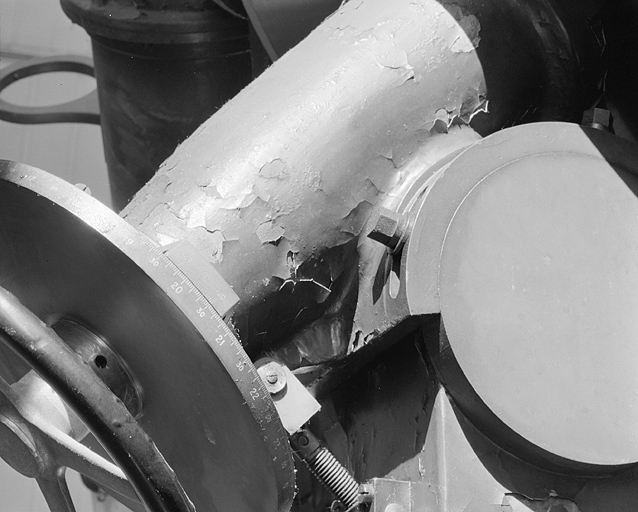 Graduation horaire du cercle de l'ascension droite. © Yves Sancey / Région Bourgogne-Franche-Comté, Inventaire du patrimoine - 2003