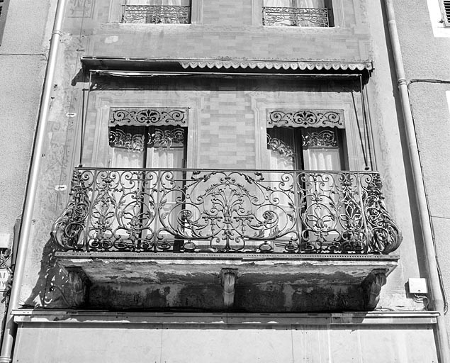 Elévation du premier étage. © Yves Sancey / Région Bourgogne-Franche-Comté, Inventaire du patrimoine - 2003