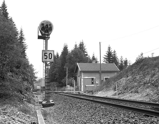 Vue d'ensemble depuis la voie, à l'est (côté La Cluse). © Yves Sancey / Région Bourgogne-Franche-Comté, Inventaire du patrimoine - 2004