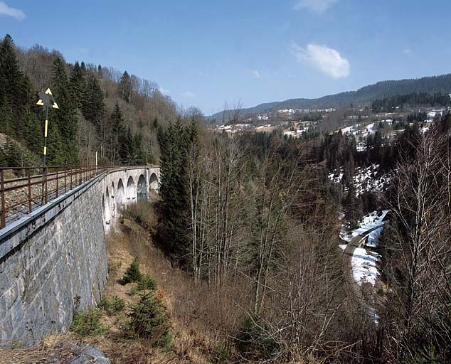Vue d'ensemble, depuis le sud-ouest (côté Andelot-en-Montagne). © Yves Sancey / Région Bourgogne-Franche-Comté, Inventaire du patrimoine - 2005