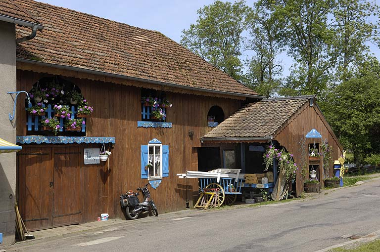 Façade est de l'atelier de scierie. © Jérôme Mongreville / Région Bourgogne-Franche-Comté, Inventaire du patrimoine - 2005