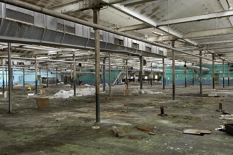 Extension est de la salle de tissage. Vue depuis l'est. © Jérôme Mongreville / Région Bourgogne-Franche-Comté, Inventaire du patrimoine - 2005