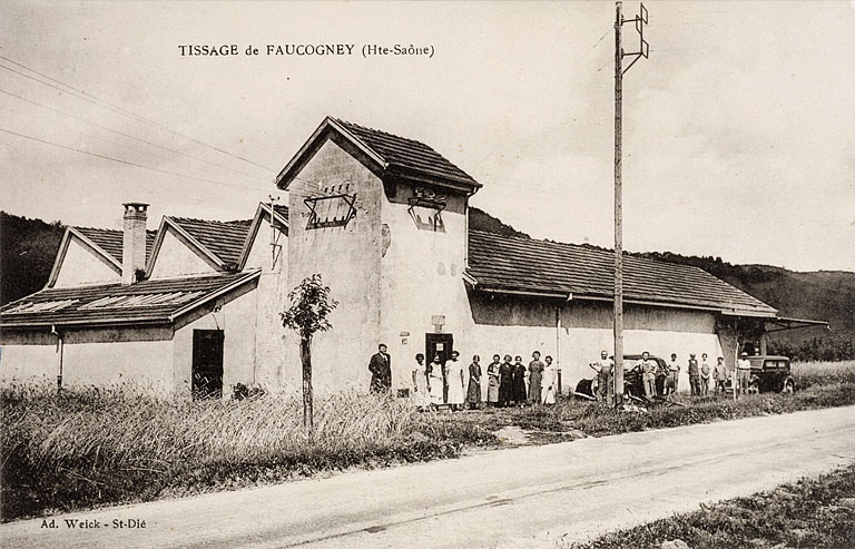 Tissage d'Amage [improprement légendé : Tissage de Faucogney] : vue d'ensemble depuis le sud-ouest. © Jérôme  Mongreville (reproduction) / Région Bourgogne-Franche-Comté, Inventaire du patrimoine - 2005