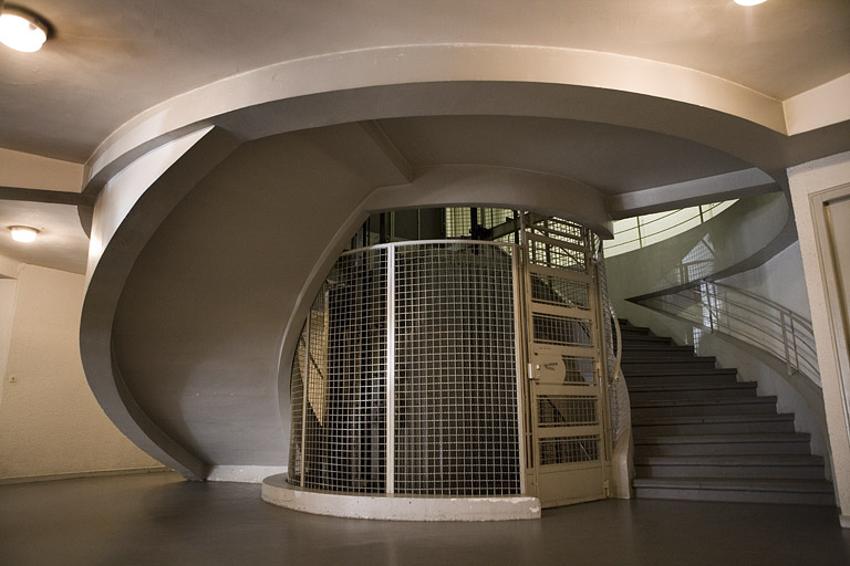 Escalier à double vis. © Yves Sancey / Région Bourgogne-Franche-Comté, Inventaire du patrimoine - 2006