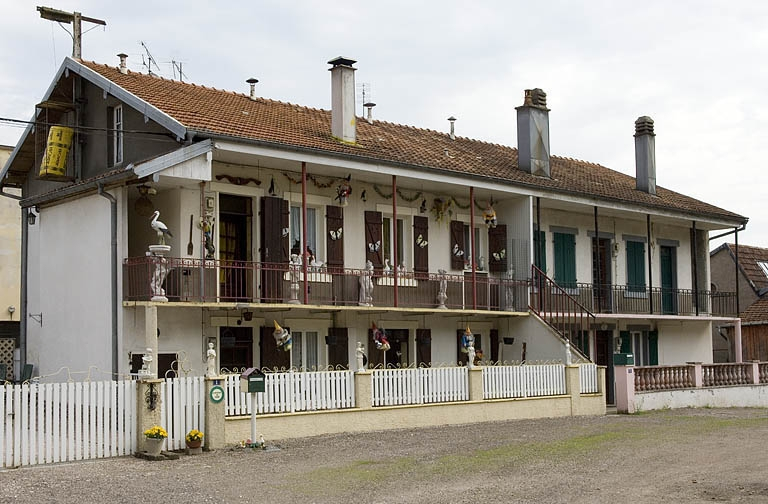 Logement ouvrier à étage (est). © Jérôme Mongreville / Région Bourgogne-Franche-Comté, Inventaire du patrimoine - 2006