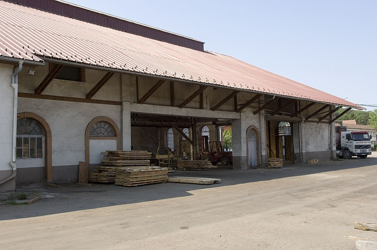 Façade nord de l'atelier de fabrication. © Jérôme Mongreville / Région Bourgogne-Franche-Comté, Inventaire du patrimoine - 2006