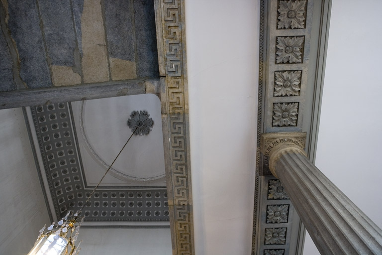 Détail du plafond à voussure de la cage d'escalier. © Yves Sancey / Région Bourgogne-Franche-Comté, Inventaire du patrimoine - 2007