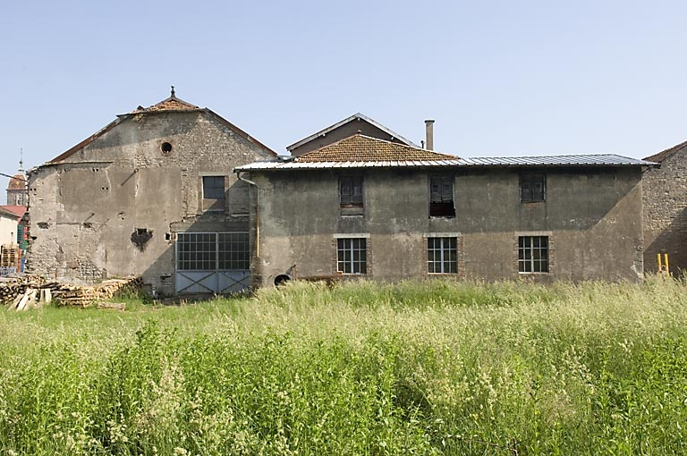 Façades postérieures de la féculerie. © Jérôme Mongreville / Région Bourgogne-Franche-Comté, Inventaire du patrimoine - 2007