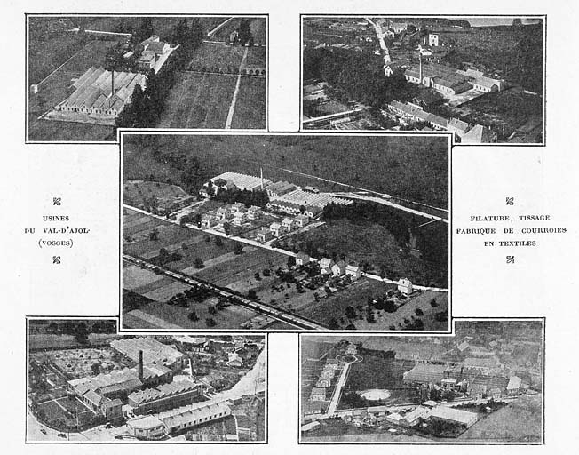 Les usines Depreux [la filature de la Corveraine figure en haut à gauche] © Jérôme  Mongreville (reproduction) / Région Bourgogne-Franche-Comté, Inventaire du patrimoine - 2007