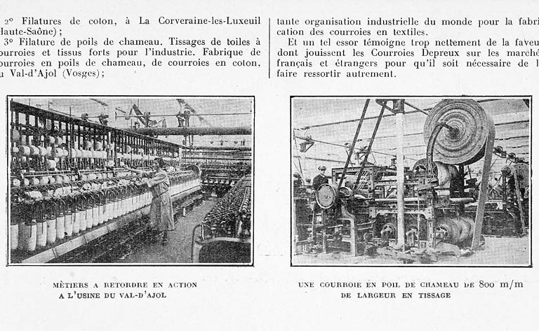 [Retordage et tissage des courroies en poil de chameau. Filature du Val d'Ajol]. © Jérôme  Mongreville (reproduction) / Région Bourgogne-Franche-Comté, Inventaire du patrimoine - 2007