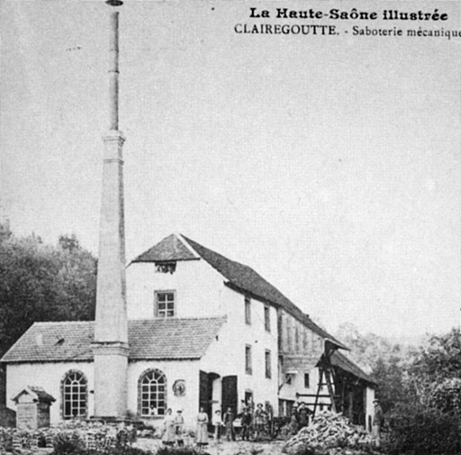 Clairegoutte. - Saboterie mécanique. © Jérôme  Mongreville (reproduction) / Région Bourgogne-Franche-Comté, Inventaire du patrimoine - 2007