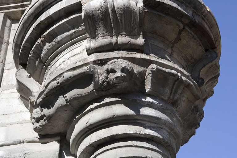 Détail du décor sur le culot de l'oriel. © Yves Sancey / Région Bourgogne-Franche-Comté, Inventaire du patrimoine - 2008