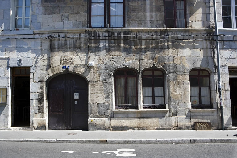 Détail du rez-de-chaussée sur rue. © Yves Sancey / Région Bourgogne-Franche-Comté, Inventaire du patrimoine - 2008