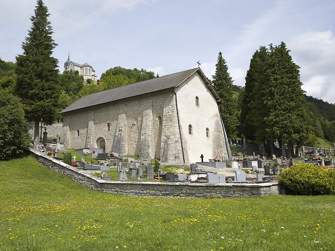 la chapelle et le cimetière © Jérôme Mongreville / Région Bourgogne-Franche-Comté, Inventaire du patrimoine - 2008
