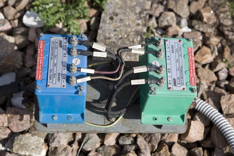 Boîtes de jonction. © Yves Sancey / Région Bourgogne-Franche-Comté, Inventaire du patrimoine - 2008