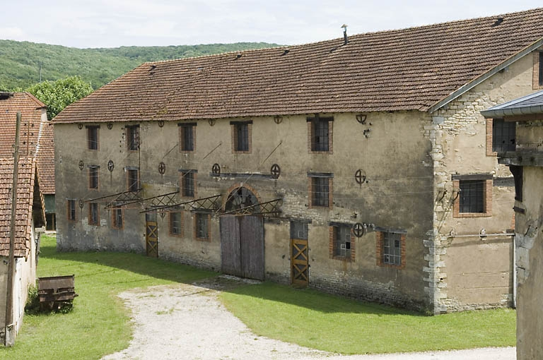 Façade ouest du magasin industriel (fonderie). © Jérôme Mongreville / Région Bourgogne-Franche-Comté, Inventaire du patrimoine - 2008