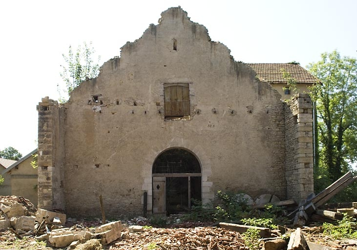 Mur sud de la halle à charbon. © Jérôme Mongreville / Région Bourgogne-Franche-Comté, Inventaire du patrimoine - 2008
