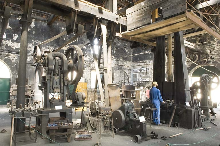 Intérieur de l'atelier est. Vue depuis le sud. © Jérôme Mongreville / Région Bourgogne-Franche-Comté, Inventaire du patrimoine - 2008