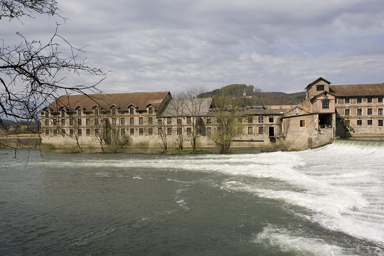 Façade est de l'atelier de la machine à papier. © Yves Sancey / Région Bourgogne-Franche-Comté, Inventaire du patrimoine - 2009
