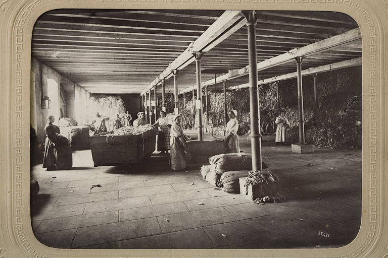 Atelier de stockage des chiffons. © Yves  Sancey (reproduction) / Région Bourgogne-Franche-Comté, Inventaire du patrimoine - 2009