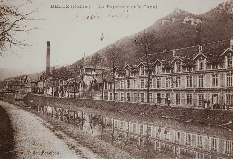 DELUZ (Doubs) - La papeterie et le canal. © Yves  Sancey (reproduction) / Région Bourgogne-Franche-Comté, Inventaire du patrimoine - 2009
