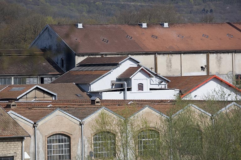 Vue rapprochée des couvertures depuis le sud. © Yves Sancey / Région Bourgogne-Franche-Comté, Inventaire du patrimoine - 2009