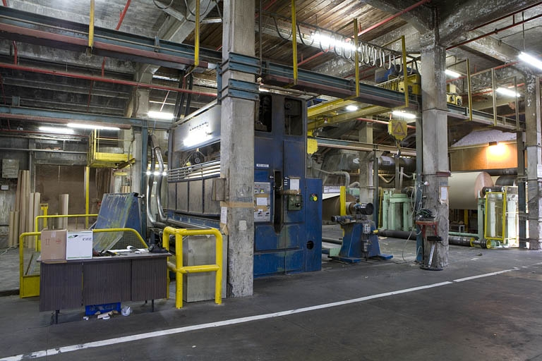 Machine à papier. Zone de sortie. © Yves Sancey / Région Bourgogne-Franche-Comté, Inventaire du patrimoine - 2009