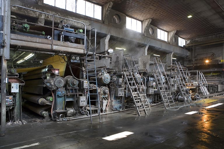 Machine à papier. La presse et les cylindres. © Yves Sancey / Région Bourgogne-Franche-Comté, Inventaire du patrimoine - 2009