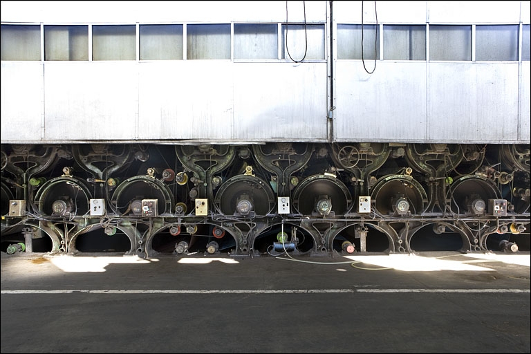 Machine à papier. Le calandrage. © Yves Sancey / Région Bourgogne-Franche-Comté, Inventaire du patrimoine - 2009