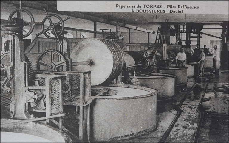 Papeterie de Torpes - Piles raffineuses à Boussières (Doubs). © Yves  Sancey (reproduction) / Région Bourgogne-Franche-Comté, Inventaire du patrimoine - 2009
