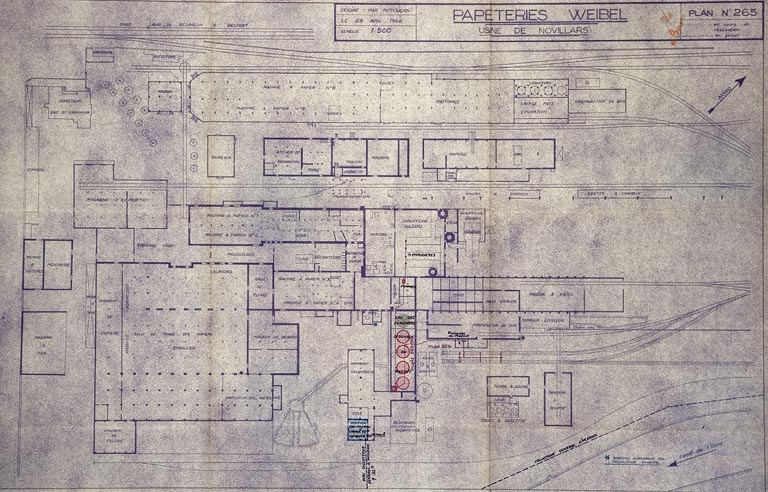 Papeterie Weibel. Usine de Novillars. © Yves Sancey / Région Bourgogne-Franche-Comté, Inventaire du patrimoine - 2009