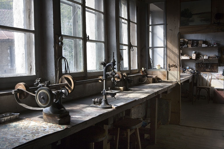 Intérieur d'un atelier. © Yves Sancey / Région Bourgogne-Franche-Comté, Inventaire du patrimoine - 2009