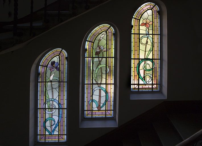 Verrières du deuxième registre. © Yves Sancey / Région Bourgogne-Franche-Comté, Inventaire du patrimoine - 2009 Verrières du deuxième registre. © Yves Sancey / Région Bourgogne-Franche-Comté, Inventaire du patrimoine - 2009