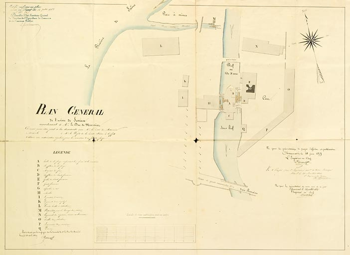 Plan général de l'usine de Seveux appartenant à Mr le duc De Marmier [...]. © Jérôme Mongreville / Région Bourgogne-Franche-Comté, Inventaire du patrimoine - 2009