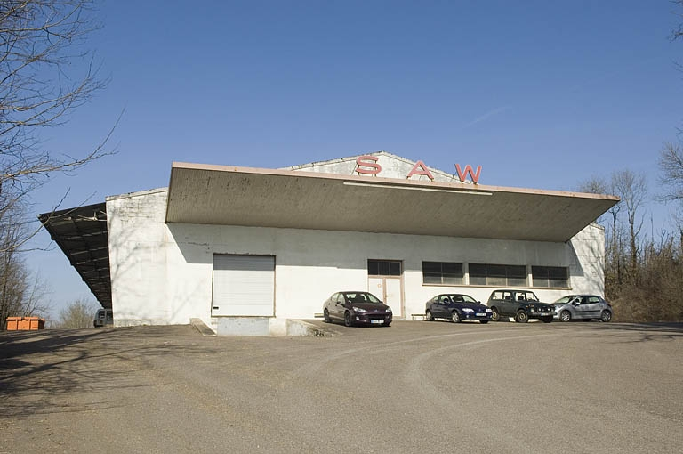 Mur-pignon de l'atelier de fabrication (rondelles). © Jérôme Mongreville / Région Bourgogne-Franche-Comté, Inventaire du patrimoine - 2009