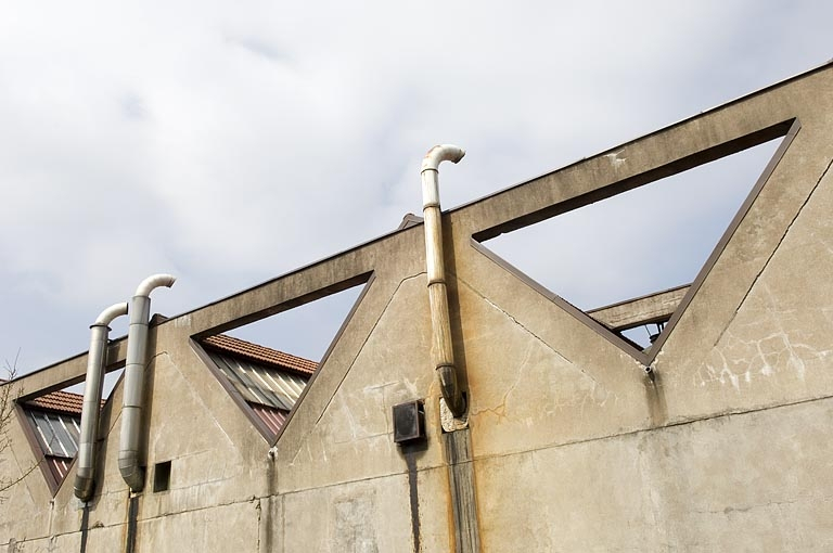 Pignons de l'atelier de fabrication. © Jérôme Mongreville / Région Bourgogne-Franche-Comté, Inventaire du patrimoine - 2009